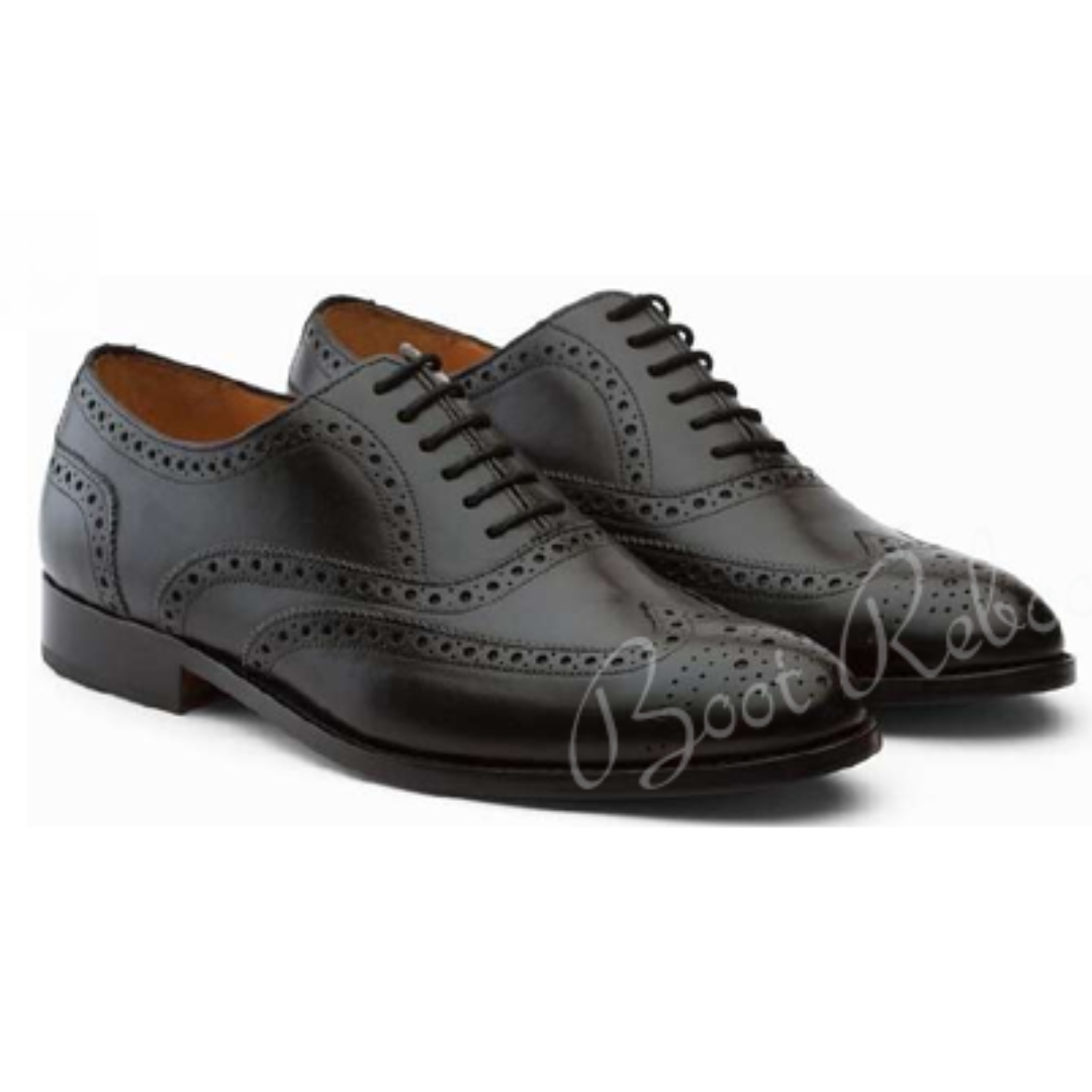 Leather  Full Brogue Oxfords Shoes